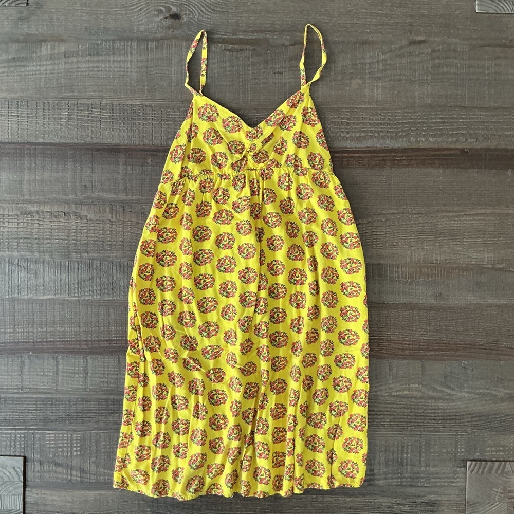 Old Navy Yellow Floral Dress
